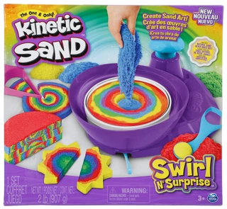 Thumbnail 1: Spin Master Kinetic Sand Swirl N' Surprise Playset 