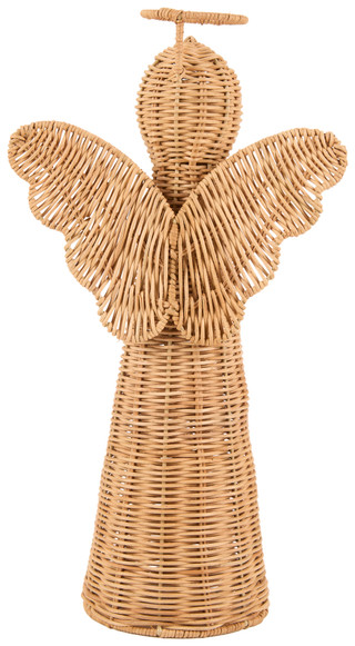 Thumbnail 2: Caribbean Joe Rattan Angel Christmas Decor 