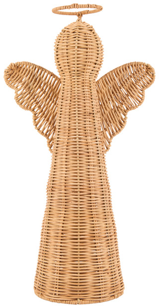 Thumbnail 1: Caribbean Joe Rattan Angel Christmas Decor 