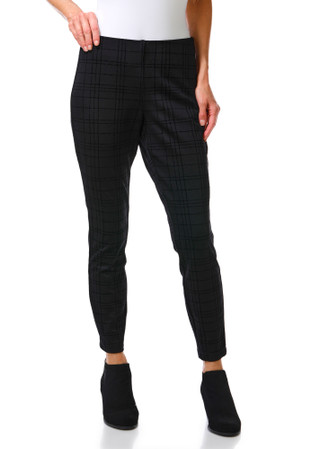 Thumbnail 1: Nanette Lepore Women's Plaid Pull On Slim Leg Ankle Pants  