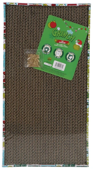 Thumbnail 1: Grinch Cat Scratcher with Catnip 