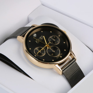 Thumbnail 2: JONES NEW YORK Diamond Collection Mesh Band Watch 