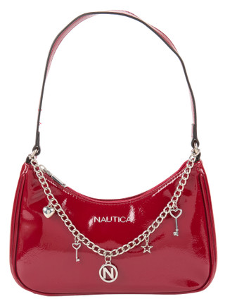 Thumbnail 1: Nautica Charmed To Meet You Patent Hobo Bag 