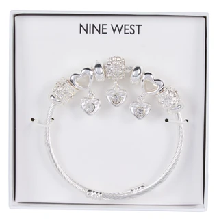 Thumbnail 1: NINE WEST Three Heart Coil Bracelet 