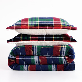 Thumbnail 13: Truly Soft Truly Soft Cuddle Warmth Ivan Plaid Comforter Set 