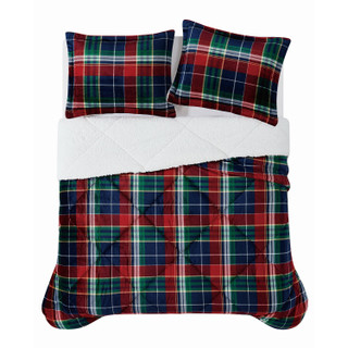 Thumbnail 16: Truly Soft Truly Soft Cuddle Warmth Ivan Plaid Comforter Set 