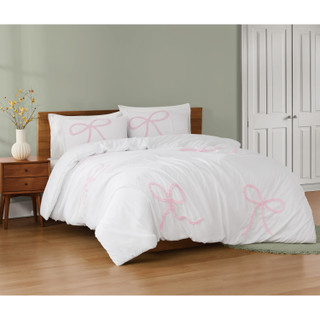 Thumbnail 14: Truly Soft Truly Soft Textured Bow Comforter Set 