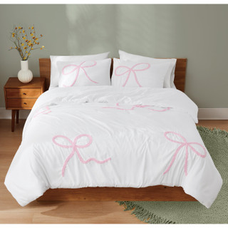 Thumbnail 3: Truly Soft Truly Soft Textured Bow Comforter Set 