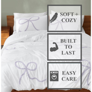 Thumbnail 23: Truly Soft Truly Soft Textured Bow Comforter Set 