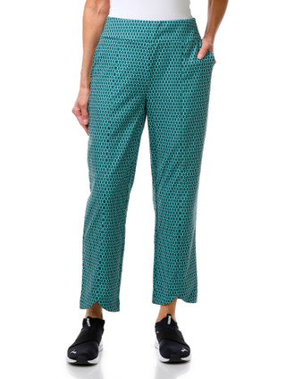 Thumbnail 1: Stella Parker Women's Pull On Geometric Print Ankle Pants  