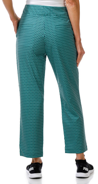 Thumbnail 2: Stella Parker Women's Pull On Geometric Print Ankle Pants  