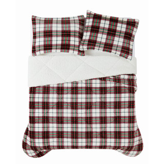 Thumbnail 5: Truly Soft Truly Soft Cuddle Warmth Marlon Plaid Comforter Set 