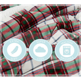 Thumbnail 14: Truly Soft Truly Soft Cuddle Warmth Marlon Plaid Comforter Set 