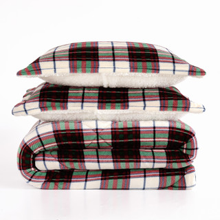 Thumbnail 23: Truly Soft Truly Soft Cuddle Warmth Marlon Plaid Comforter Set 