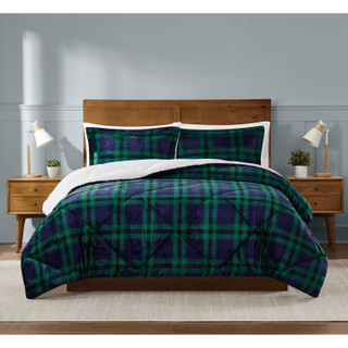 Thumbnail 3: Truly Soft Truly Soft Cuddle Warmth Tartan Plaid Comforter Set 