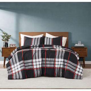 Thumbnail 1: Truly Soft Truly Soft Danbury Plaid Microfiber Comforter Sets 