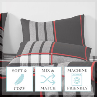 Thumbnail 18: Truly Soft Truly Soft Danbury Plaid Microfiber Comforter Sets 