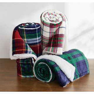 Thumbnail 5: Truly Soft Truly Soft Cuddle Warmth Tartan Plaid Throw Blanket 