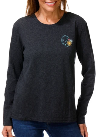 Thumbnail 2: REEL LEGENDS Women's Long Sleeve Playful Sealife Tee 