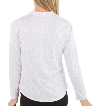 Thumbnail 2: REEL LEGENDS Women's Petite Freeline Long Sleeve Mandarin Top 