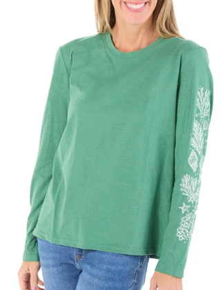 Thumbnail 1: REEL LEGENDS Women's Long Sleeve Graphic Tee 