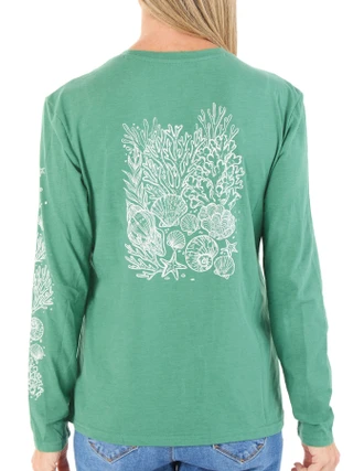 Thumbnail 2: REEL LEGENDS Women's Long Sleeve Graphic Tee 