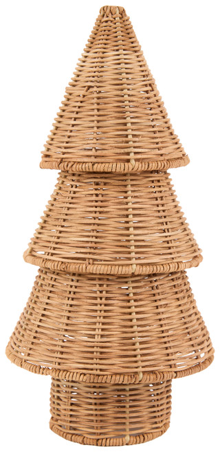 Thumbnail 1: Caribbean Joe 14-Inch Rattan Christmas Tree 