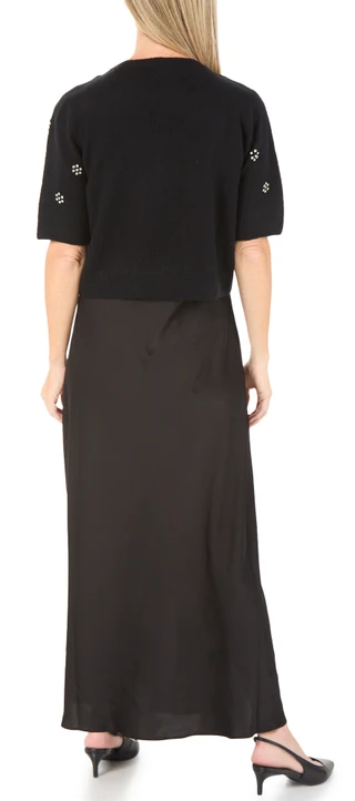 Thumbnail 2: MSK Women's Embellished Sweater & Slip Dress 