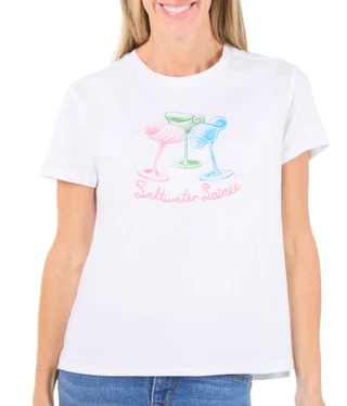 Thumbnail 1: REEL LEGENDS Women's Short Sleeve Saltwater Soiree Graphic Tee 