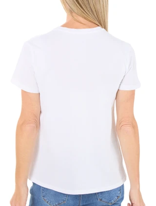 Thumbnail 2: REEL LEGENDS Women's Short Sleeve Saltwater Soiree Graphic Tee 