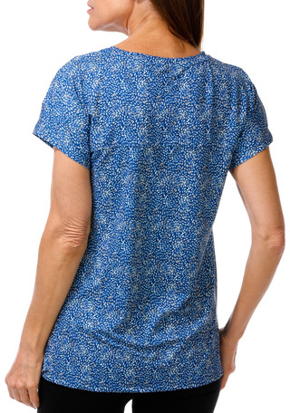 Thumbnail 2: Brisas Women's Short Sleeve Speckle Print Top  