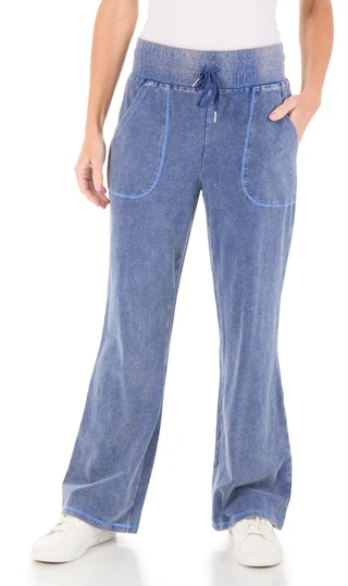 Thumbnail 1: Brisas Women's Mineral Wash Straight Leg Pants 