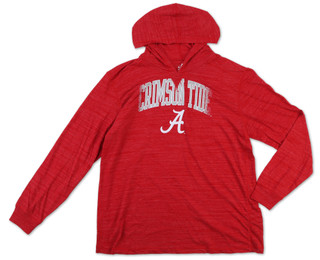 Thumbnail 1: ALABAMA CRIMSON TIDE Men's Gallant Effort Hooded Long Sleeve Tee 
