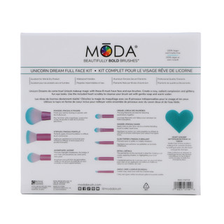 Thumbnail 2: Moda 9-Piece Unicorn Dream Full Face Brush Set 