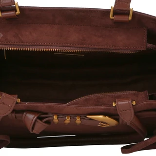 Thumbnail 3: Steve Madden Espresso Belted Fringe Shoulder Bag with Belt Detail 
