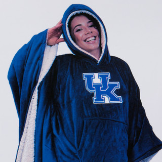 Thumbnail 2: KENTUCKY WILDCATS 60x80 Deluxe Plush Wearable Team Throw Blanket with Snaps 