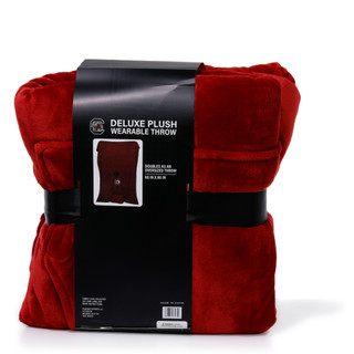 Thumbnail 2: South Carolina Gamecocks 60x80 Deluxe Plush Wearable Team Throw with Snaps 