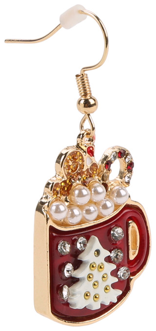 Thumbnail 2: Nicole Miller Hot Cocoa Mug Drop Earrings 