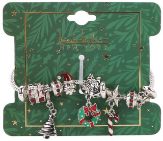 Thumbnail 1: Nicole Miller Christmas Charm Bracelet 