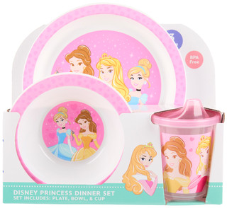 Thumbnail 1: Disney 3-Piece Princess Dinner Set 