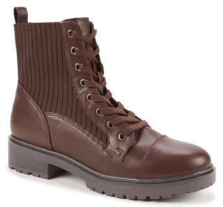 Thumbnail 1: BCBG Women's Knit Panel Combat Booties 