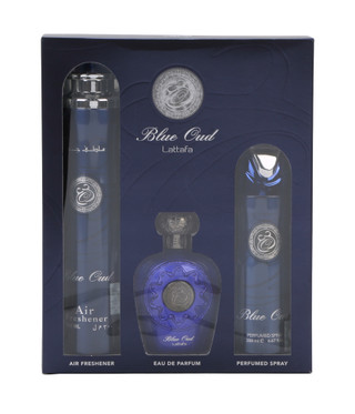 Thumbnail 1: LATTAFA Men's Blue Oud 3-Piece Fragrance Gift Set 
