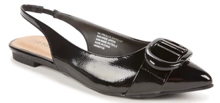 Thumbnail 1: Esprit Women's Patent Slingback Pointed Toe Flats 