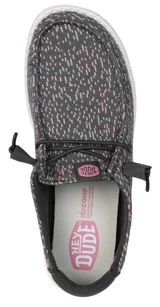 Thumbnail 4: Hey Dude Women's Wendy Stretch Speckle Print Slip Ons  