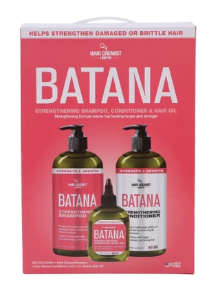 Thumbnail 1: HAIR CHEMIST 3-Piece Batana Strengthening Hair Care Set 