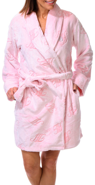 Thumbnail 1: Tommy Hilfiger Women's Logo Soft Plush Tie-Waist Robe  