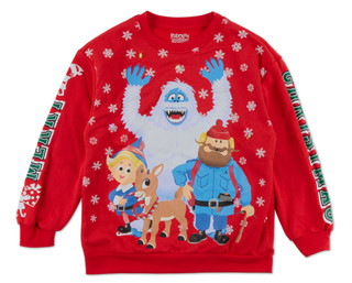 Thumbnail 1: RUDOLPH Boys' Light-Up Rudolph Christmas Sweatshirt 