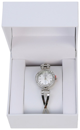 Thumbnail 1: JONES NEW YORK Women's Round Bezel Metal Band Watch 