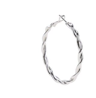Thumbnail 2: NINE WEST Twisted Hoop Earrings 