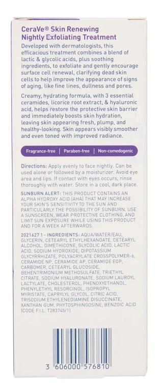 Thumbnail 3: CERAVE Exfoliate & Renew PM Treatment, 1.7 oz 